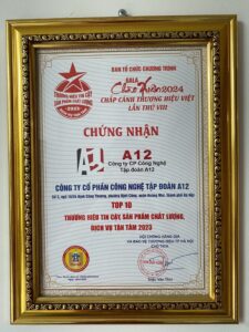 A12 - Top 10 thương hiệu tin cậy, sản phẩm chất lượng, dịch vụ tận tâm