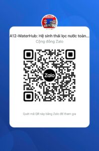 QR code cộng đồng lọc nước Việt Nam A12 waterhub